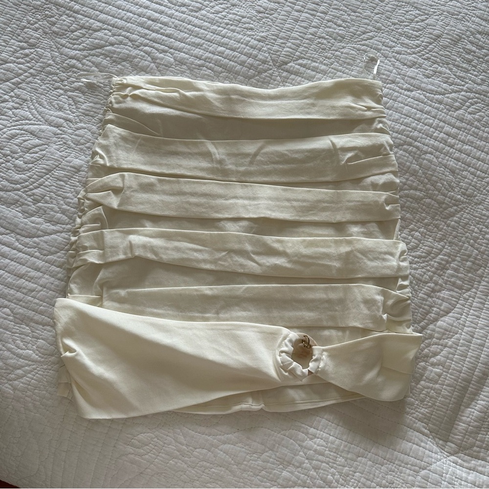 Zara Cream Bodycon Skirt